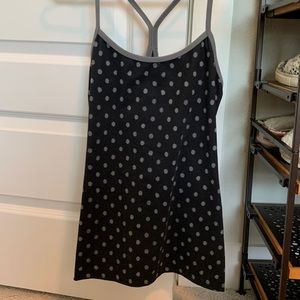 Polka dot Lululemon racer back tank top